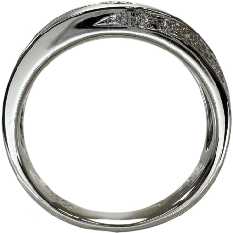 16号 ファンシーライトピンクダイヤモンド（FLP-SI2） 0.112ct ダイヤモンド 0.15ct リング・指輪 Pt900プラチナ 7.2g レディース【中古】【真子質店】【NN】【SKS】