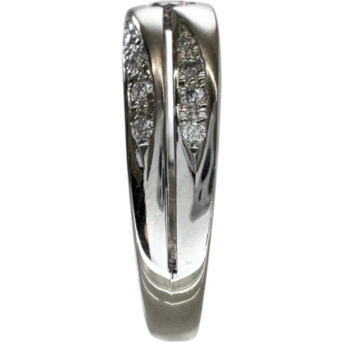 16号 ファンシーライトピンクダイヤモンド（FLP-SI2） 0.112ct ダイヤモンド 0.15ct リング・指輪 Pt900プラチナ 7.2g レディース【中古】【真子質店】【NN】【SKS】