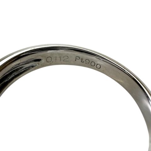 16号 ファンシーライトピンクダイヤモンド（FLP-SI2） 0.112ct ダイヤモンド 0.15ct リング・指輪 Pt900プラチナ 7.2g レディース【中古】【真子質店】【NN】【SKS】