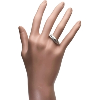 16号 ファンシーライトピンクダイヤモンド(FLP-SI2) 0.112ct ダイヤモンド 0.15ct リング・指輪 Pt900プラチナ 7.2g レディース【中古】【真子質店】【NN】【SKS】