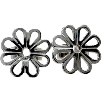 サークル ダイヤモンド ピアス K18WGホワイトゴールド 18金 3.5g レディース【中古】【真子質店】【NN】【YIY】