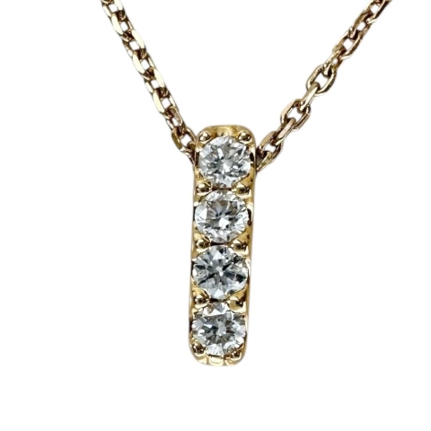 【Vendome Aoyama/ヴァンドーム青山】 ダイヤモンド 0.10ct ネックレス K18ゴールド 18金 2.1g 40cm レディース【中古】【真子質店】【NN】【MaKD】