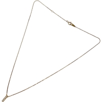 【Vendome Aoyama/ヴァンドーム青山】 ダイヤモンド 0.10ct ネックレス K18ゴールド 18金 2.1g 40cm レディース【中古】【真子質店】【NN】【MaKD】