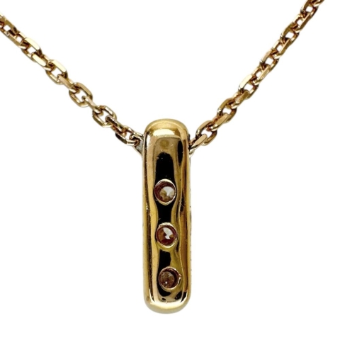 【Vendome Aoyama/ヴァンドーム青山】 ダイヤモンド 0.10ct ネックレス K18ゴールド 18金 2.1g 40cm レディース【中古】【真子質店】【NN】【MaKD】
