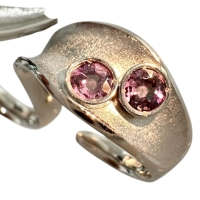 8号 ダブルリング アレキサンドライト 計0.34ct リング・指輪 K18WGホワイトゴールド 18金 8.1g レディース【中古】【真子質店】【NN】【IMoDx】