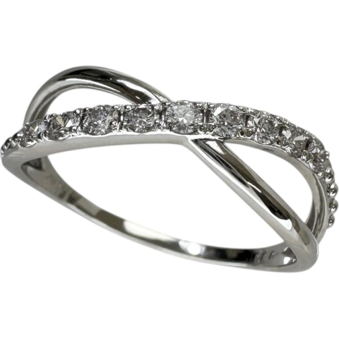 12号 ダイヤモンド（ハート＆キューピット） 0.20ct リング・指輪 Pt950プラチナ 2.1g レディース【中古】【真子質店】【NN】【TMiY】