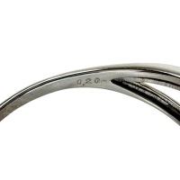 12号 ダイヤモンド(ハート&キューピット) 0.20ct リング・指輪 Pt950プラチナ 2.1g レディース【中古】【真子質店】【NN】【TMiY】