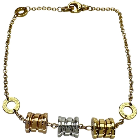 【BVLGARI/ブルガリ】 ブレスレット B-ZERO1 エレメント K18YGイエローゴールド 18金//WG/PG/スリーカラー 8.8g 18cm レディース【中古】【真子質店】【BL】【TIDMo】
