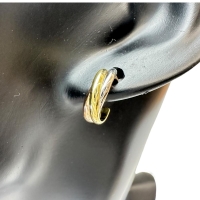 【CARTIER/カルティエ】 ピアス トリニティ K18ゴールド 18金/YG/WG/PG 4.3g レディース【中古】【真子質店】【BL】【TxYMi】