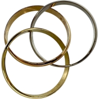 17号【CARTIER/カルティエ】 リング・指輪 トリニティ スモール K18ゴールド 18金/YG/WG/PG 6.3g 57 レディース【中古】【真子質店】【BL】【IKxMo】