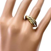 17号【CARTIER/カルティエ】 リング・指輪 トリニティ スモール K18ゴールド 18金/YG/WG/PG 6.3g 57 レディース【中古】【真子質店】【BL】【IKxMo】