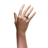 17号【CARTIER/カルティエ】 ハッピーバースデー LM リング・指輪 K18WGホワイトゴールド 18金 10.3g #57 レディース【中古】【真子質店】【GD】【IKTK】