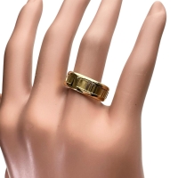 13号【TIFFANY&Co./ティファニー】 アトラス リング・指輪 K18YGイエローゴールド 18金 8.8g 1995 レディース【中古】【真子質店】【GD】【IDMiMo】
