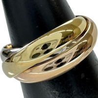 11号【CARTIER/カルティエ】 リング・指輪 トリニティ クラシック K18YGイエローゴールド 18金/WG/PG 7.2g 51(シリアルなし) レディース【中古】【真子質店】【GD】【ITMaT】