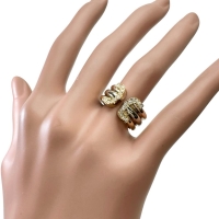 11号【CARTIER/カルティエ】 ダイヤモンド リング・指輪 2Cリング K18ゴールド 18金/YG/WG/PG  7.9g 51 レディース【中古】【真子質店】【GD】【IMiKx】