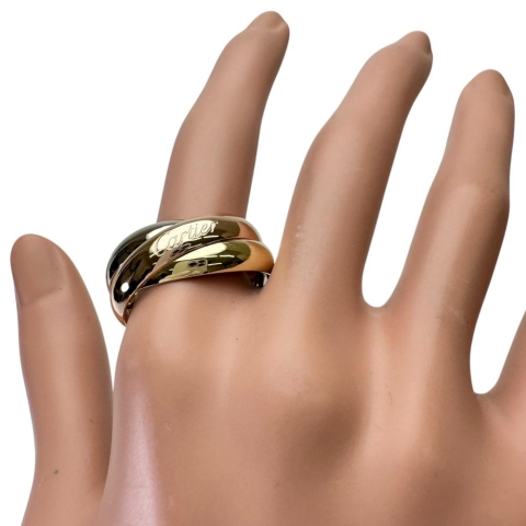 28号【CARTIER/カルティエ】 リング・指輪 トリニティ 特大 K18ゴールド 18金/YG/WG/PG 18.7g 68 レディース【中古】【真子質店】【GD】【MaISx】