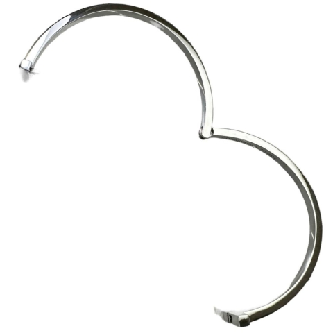 【TIFFANY&Co./ティファニー】 ブレスレット T ワン ナロー ヒンジ バングル（ラージ） K18WGホワイトゴールド 18金 24.7g 17cm レディース【中古】【真子質店】【GD】【DMoIx】