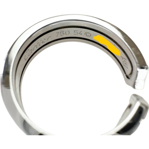 14号【CARTIER/カルティエ】 C2リング ダイヤモンド リング・指輪 K18WGホワイトゴールド 18金 7.9g #54 レディース【中古】【真子質店】【GD】【IMaMoMa】