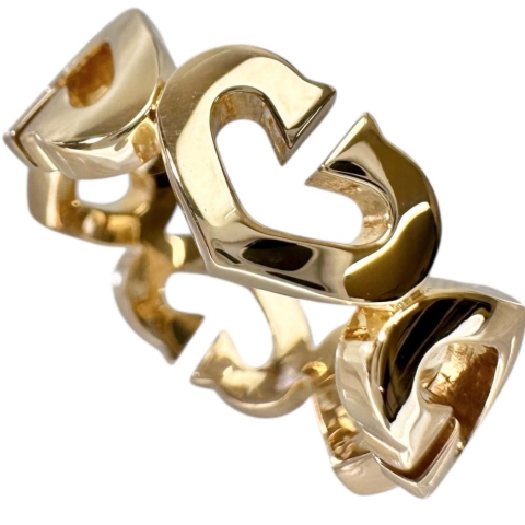 12号【CARTIER/カルティエ】 リング・指輪 Cハート K18ゴールド 18金 6.9g 52 レディース【中古】【真子質店】【GD】【IIKK】