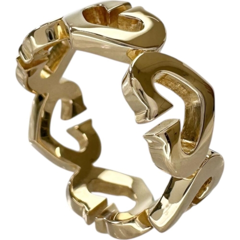 12号【CARTIER/カルティエ】 リング・指輪 Cハート K18ゴールド 18金 6.9g 52 レディース【中古】【真子質店】【GD】【IIKK】