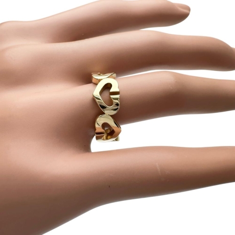 12号【CARTIER/カルティエ】 リング・指輪 Cハート K18ゴールド 18金 6.9g 52 レディース【中古】【真子質店】【GD】【IIKK】