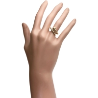 11号【CARTIER/カルティエ】 ジュストアンクル クラシック リング・指輪 K18YGイエローゴールド 18金 7.4g #51 レディース【中古】【真子質店】【GD】【TMaKY】