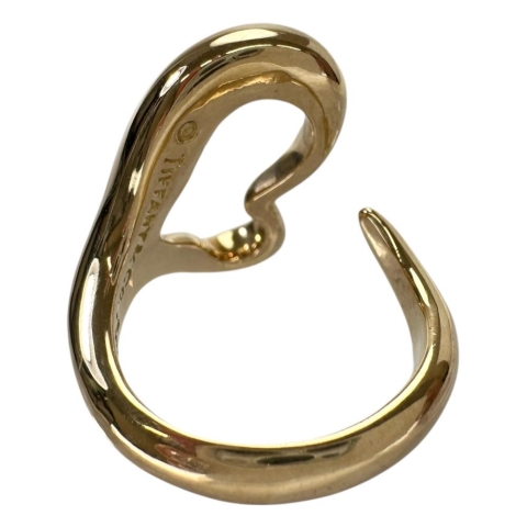 12号【TIFFANY&Co./ティファニー】 オープンハート ペレッティ リング・指輪 K18ゴールド 18金 9.3g レディース【中古】【真子質店】【GD】【IMoYT】