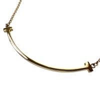 【TIFFANY&Co./ティファニー】 Tスマイル スモール ネックレス K18ゴールド 18金 3.0g 40.5/45.5cm レディース【中古】【真子質店】【GD】【SxT】