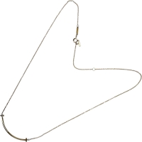 【TIFFANY&Co./ティファニー】 Tスマイル スモール ネックレス K18ゴールド 18金 3.0g 40.5/45.5cm レディース【中古】【真子質店】【GD】【SxT】