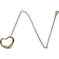 【TIFFANY&Co./ティファニー】 オープンハート ペレッティ ネックレス K18ゴールド 18金 5.2g 40cm レディース【中古】【真子質店】【GD】【STD】