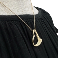 【TIFFANY&Co./ティファニー】 オープンハート ペレッティ ネックレス K18ゴールド 18金 5.2g 40cm レディース【中古】【真子質店】【GD】【STD】