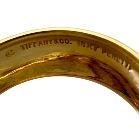 12号【TIFFANY&Co./ティファニー】 フルハート ペレッティ リング・指輪 K18ゴールド 18金 4.4g レディース【中古】【真子質店】【GD】【KDMi】