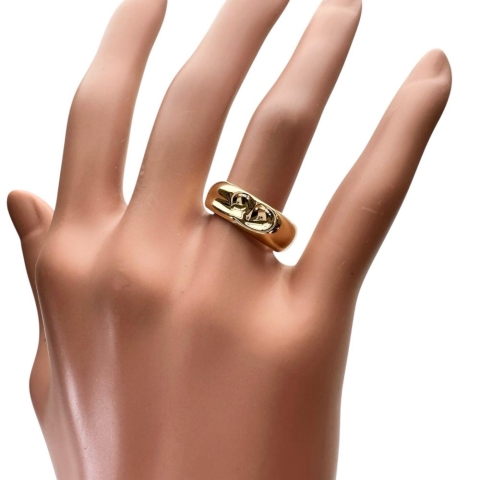 12号【TIFFANY&Co./ティファニー】 フルハート ペレッティ リング・指輪 K18ゴールド 18金 4.4g レディース【中古】【真子質店】【GD】【KDMi】