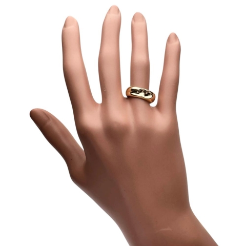 12号【TIFFANY&Co./ティファニー】 フルハート ペレッティ リング・指輪 K18ゴールド 18金 4.4g レディース【中古】【真子質店】【GD】【KDMi】