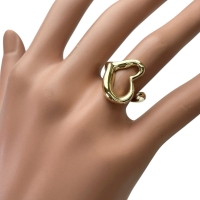 10号【TIFFANY&Co./ティファニー】 リング・指輪 オープンハート ペレッティ K18ゴールド 18金 8.5g レディース【中古】【真子質店】【GD】【IDMoT】"""