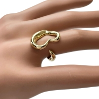 10号【TIFFANY&Co./ティファニー】 リング・指輪 オープンハート ペレッティ K18ゴールド 18金 8.5g レディース【中古】【真子質店】【GD】【IDMoT】"""