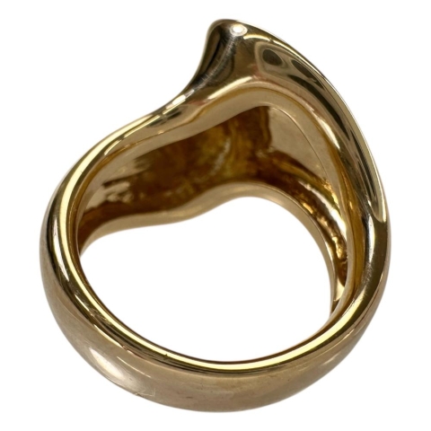 11号【MIKIMOTO/ミキモト】 曲線美デザイン  リング・指輪 K18ゴールド 18金 13.4g レディース【中古】【真子質店】【GD】【TTMoMo】