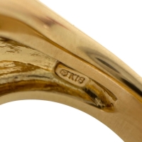 11号【MIKIMOTO/ミキモト】 曲線美デザイン リング・指輪 K18ゴールド 18金 13.4g レディース【中古】【真子質店】【GD】【TTMoMo】