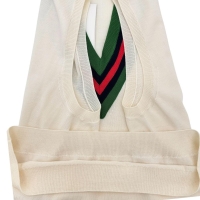 【GUCCI/グッチ】 シェリーライン ベスト ウール100% ホワイト レディース【中古】【真子質店】【GD】【Txx】