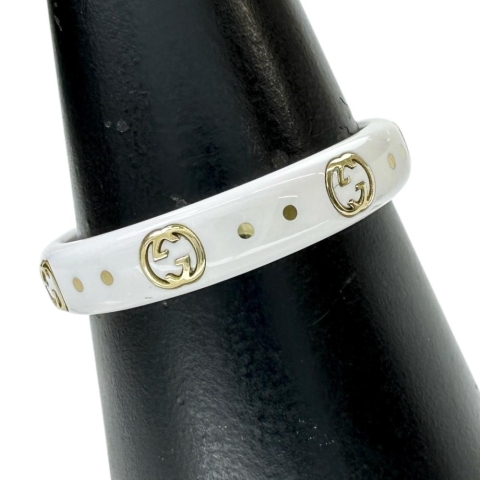 19号 リング・指輪 アイコン セラミック/K18ゴールド 18金 2.3g レディース【中古】【真子質店】【BL】【IMox】