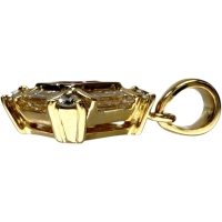 ルビー 0.35ct ダイヤモンド 0.51ct ペンダントトップ K18ゴールド 18金 2.2g レディース【中古】【真子質店】【NN】【MoMiMa】