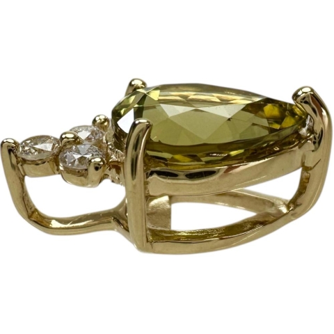 マリガーネット 1.20ct ダイヤモンド 0.07ct 8.1 ペンダントトップ K18ゴールド 18金 1.1g レディース【中古】【真子質店】【NN】【MaYMa】