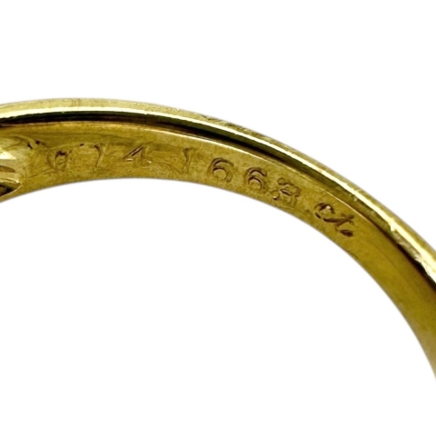 7号 アクアマリン 1.663ct ダイヤモンド 0.14ct リング・指輪 K18ゴールド 18金 3.3g レディース【中古】【真子質店】【NN】【YMiT】