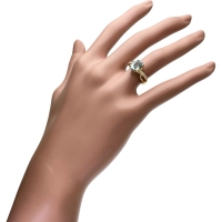 7号 アクアマリン 1.663ct ダイヤモンド 0.14ct リング・指輪 K18ゴールド 18金 3.3g レディース【中古】【真子質店】【NN】【YMiT】