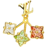 【LOUIS VUITTON/ルイ・ヴィトン】 ピアス ルルグラム カラーストーン ピアス GP 6.8g M00785 GK5202 レディース【中古】【真子質店】【GD】【MaKS】