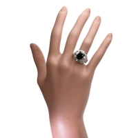 12.5号 インディゴライトブルートルマリン 3.08ct ダイヤモンド 0.67ct リング・指輪 Pt900プラチナ 13.9g レディース【中古】【真子質店】【NN】【IYxx】