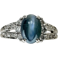 11号 アレキサンドライト 1.21ct ダイヤモンド 0.18ct リング・指輪 Pt900プラチナ 4.9g レディース【中古】【真子質店】【NN】【MoSD】