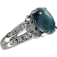 11号 アレキサンドライト 1.21ct ダイヤモンド 0.18ct リング・指輪 Pt900プラチナ 4.9g レディース【中古】【真子質店】【NN】【MoSD】