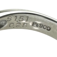 11号 パープルスターサファイア 1.51ct ダイヤモンド 0.28ct リング・指輪 Pt900プラチナ 5.3g レディース【中古】【真子質店】【NN】【YSMa】