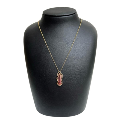 バイカラートルマリン 2.50ct ダイヤモンド 計0.069ct ペンダントトップ K18ゴールド 18金 2.8g レディース【中古】【真子質店】【NN】【DTS】